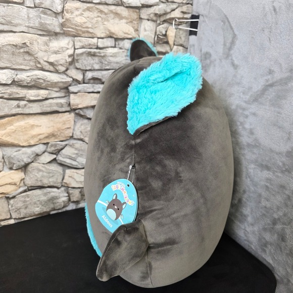 Squishmallows Aldous Fruit Bat Plush Black Teal Original Jazwares - Picture 3 of 14